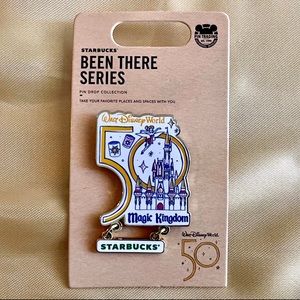 💚LAST ONE💚 Starbucks - Disney Magic Kingdom 50th Anniversary Pin